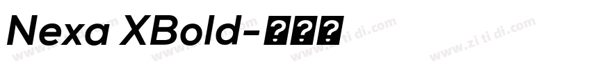 Nexa XBold字体转换